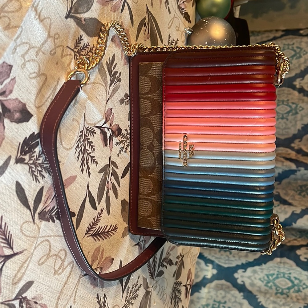 BNWT Coach accordion bag